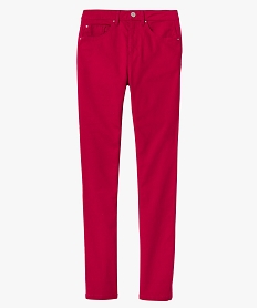 pantalon coupe regular taille normale femme rouge pantalonsD369201_4