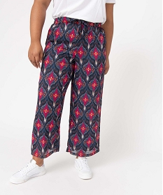 BLOUSON MARRON PANTALON IMPRIME - AOP:40288101257-Polyester///Polyester/