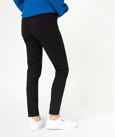 pantalon femme coupe skinny taille haute effet push-up noir pantalonsD370801_3