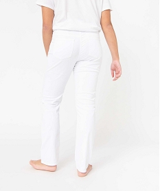 jean femme coupe regular taille normale blanc pantalonsD371001_3