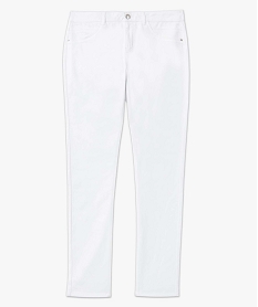 jean femme coupe regular taille normale blanc pantalonsD371001_4