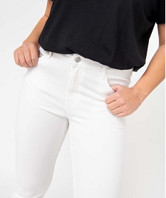 jean femme coupe skinny taille normale blanc pantalonsD371101_2