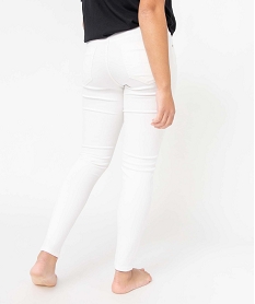 jean femme coupe skinny taille normale blanc pantalonsD371101_3