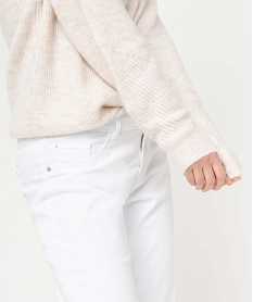 pantacourt femme taille normale blanc standard pantacourtsD373001_2