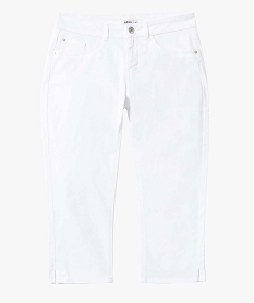 pantacourt femme taille normale blanc standard pantacourtsD373001_4