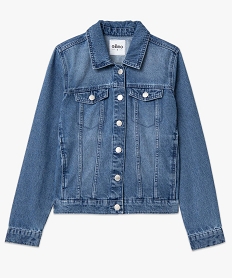 veste femme en toile denim grisD377201_4