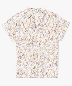 chemise femme imprimee a manches courtes multicolore chemisiersD379801_4