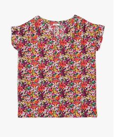 blouse femme grande taille a motifs fleuris et rayures pailletees multicoloreD380601_4