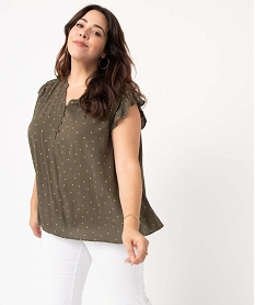 PANTACOURT BLANC BLOUSE KAKI:40288490156-Viscose////