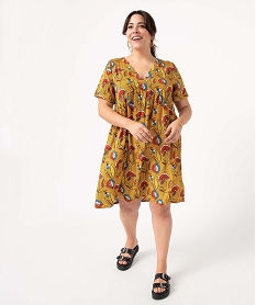 PULL BLANC RAYE ROBE IMPRIME - AOP:40288710436-Viscose////