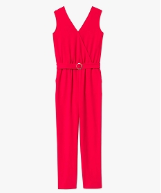 combinaison pantalon femme avec haut cache-coeur rose combinaisons pantalonD391301_4