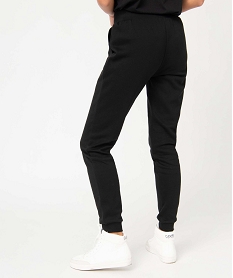 pantalon de jogging femme molletonne noirD391501_3