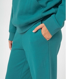 pantalon femme en maille coupe ample vert pantalonsD391901_2