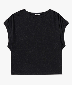 tee-shirt femme loose et paillete noir t-shirts manches courtesD402601_4