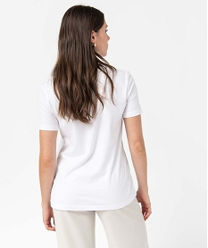 tee-shirt femme avec motif xxl - one piece blanc t-shirts manches courtesD404701_3