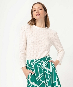 SANDALE CAMEL TEE-SHIRT ECRU:40289570716-Coton////