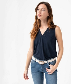 PANTALON BLANC TEE-SHIRT MARINE AS SWATC:40289590659-Polyester////