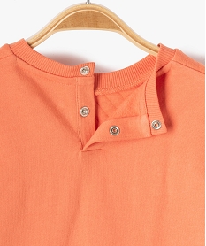 sweat bebe garcon a plastron matelasse orange sweatsD418401_2