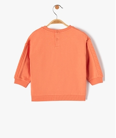 sweat bebe garcon a plastron matelasse orangeD418401_3