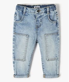 ROBE BLEU PANTALON DENIM CLAIR:40306100067-Coton////