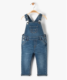 GEMO Salopette bébé garçon en denim stretch Bleu