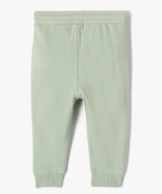 pantalon de jogging avec ceinture bord-cote bebe garcon vert joggingsD422401_3