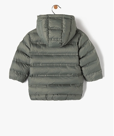 blouson bebe garcon a capuche matelassage epais vert manteaux blousonsD423301_4