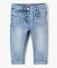 GEMO Jean bébé fille délavé à coupe carotte - LuluCastagnette Bleu