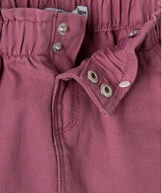 jupe en jean bebe fille avec taille elastique violet jupesD432701_2