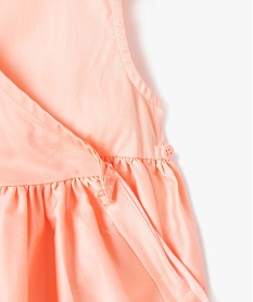robe bebe fille portefeuille a motif fleuri orange robesD435001_3