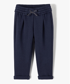 pantalon de jogging avec pinces bebe fille bleu leggingsD435901_1