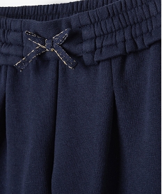 pantalon de jogging avec pinces bebe fille bleu leggingsD435901_2
