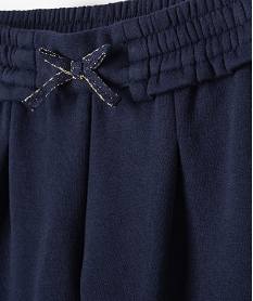 pantalon de jogging avec pinces bebe fille navy leggingsD435901_2