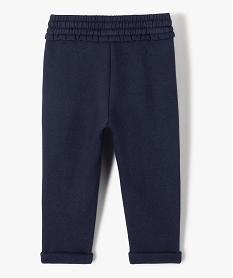 pantalon de jogging avec pinces bebe fille bleu leggingsD435901_3