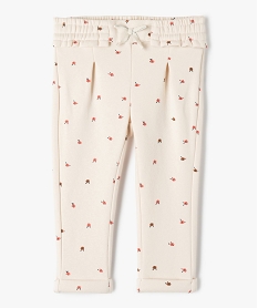 SANS GENRE BEIGE PANTALON AOP:40319110129-Coton////