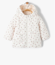 blouson bebe fille matelasse a capuche multicolore manteaux blousonsD436301_1