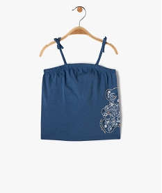 GEMO Débardeur bébé fille à fines bretelles et broderie - LuluCastagnette bleunavy