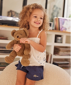 GEMO Débardeur bébé fille à fines bretelles et broderie - LuluCastagnette beige standard