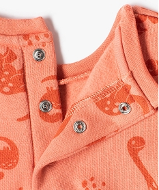 pyjama bebe garcon imprime deux pieces orangeD441401_3