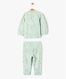 pyjama bebe fille imprime deux pieces vertD441501_4