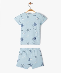 pyjashort bebe garcon imprime motif soleil bleuD443101_3