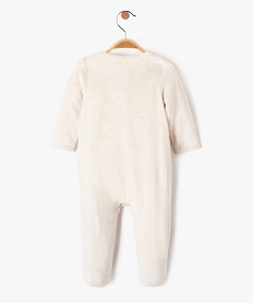pyjama bebe en velours motif renard beigeD443601_4