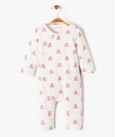 pyjama bebe a ouverture croisee - lulucastagnette blancD444101_1