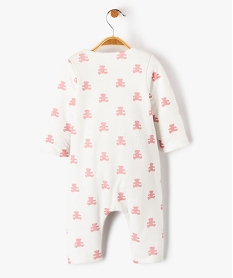 pyjama bebe a ouverture croisee - lulucastagnette blancD444101_3