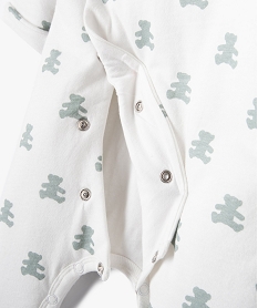 pyjama bebe a ouverture croisee - lulucastagnette blancD444201_2