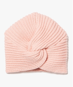 bonnet bebe fille en maille torsadee rose accessoiresD446701_1