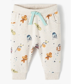 pantalon bebe garcon en maille imprime star wars - disney beigeD448701_1