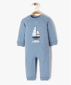 GEMO Pyjama sans pieds bébé en jersey Bleu