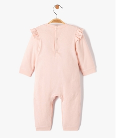 pyjama bebe en jersey a epaules volantees roseD453001_3