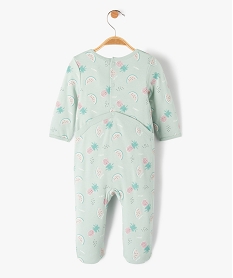pyjama bebe a motifs fruits exotiques fermeture pont dos vertD453201_3